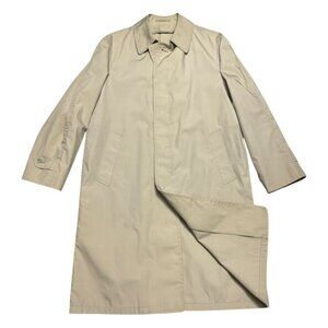 LONDON FOG Vintage Retro 90s Long Trench Business Casual Coat Mens 40R (Large)